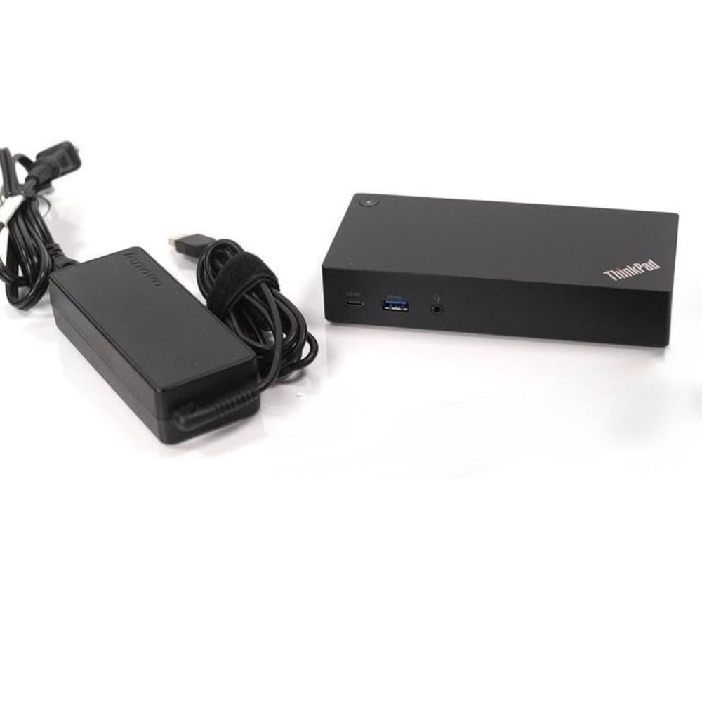 💻 Lenovo ThinkPad USB-C Dock 40A9 + 90W Adapter | Laptop Docking Station w/Pwr 🖤
